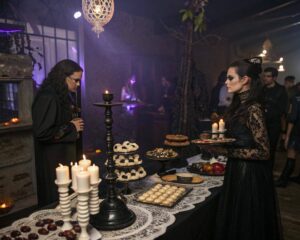 Read more about the article Inspiracje na Halloweenowe przyjęcie w stylu Wednesday