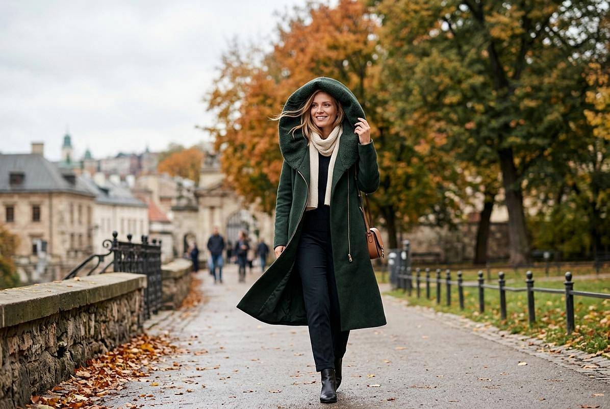 Read more about the article Płaszcze z obszernym kapturem – styl i osłona przed nieprzyjemnymi podmuchami wiatru